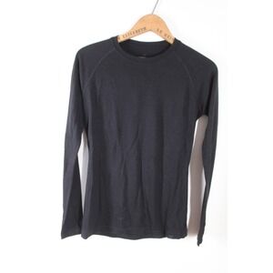 Ridge Merino XS Black Aspect Midwt Long Sleeve Wool Base Layer Top Thumbholes